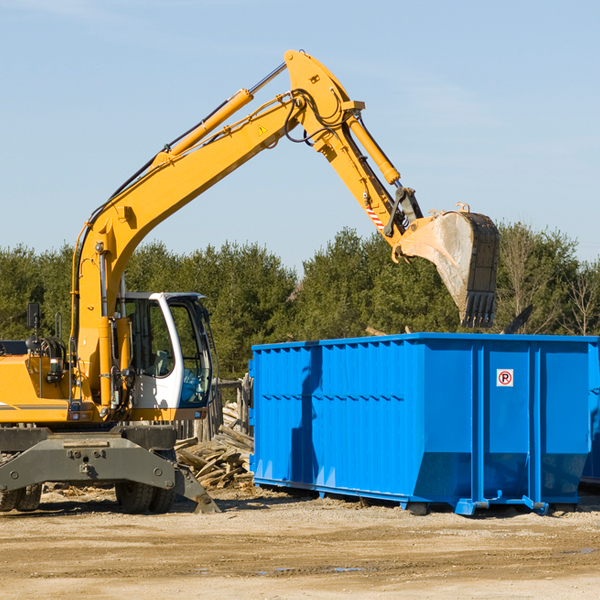 are there any restrictions on where a residential dumpster can be placed in South Hanover Pennsylvania